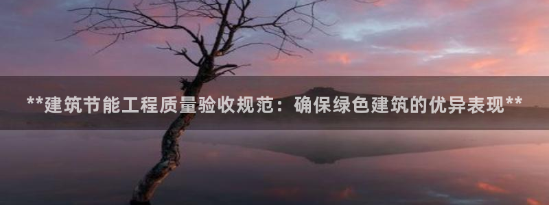 e尊国际的手机登录网站：**建筑节能工程质量验收规范：确保绿色建筑的优异表现**