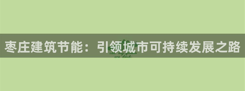 e尊国际地址：枣庄建筑节能：引领城市可持续发展之路