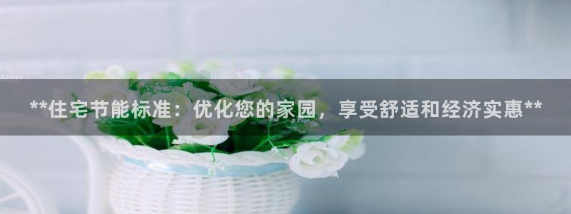 e尊国际客户端：**住宅节能标准：优化您的家园，享受舒适和经济实惠**