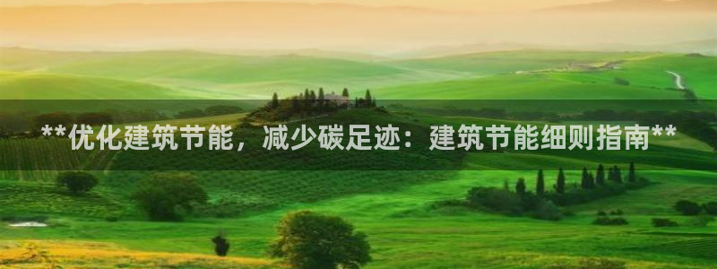 e尊国际7779：**优化建筑节能，减少碳足迹：建筑节能细则指南**