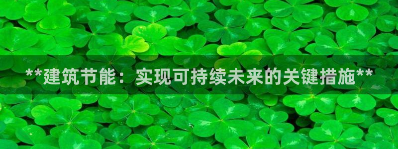 e尊官网：**建筑节能：实现可持续未来的关键措施**