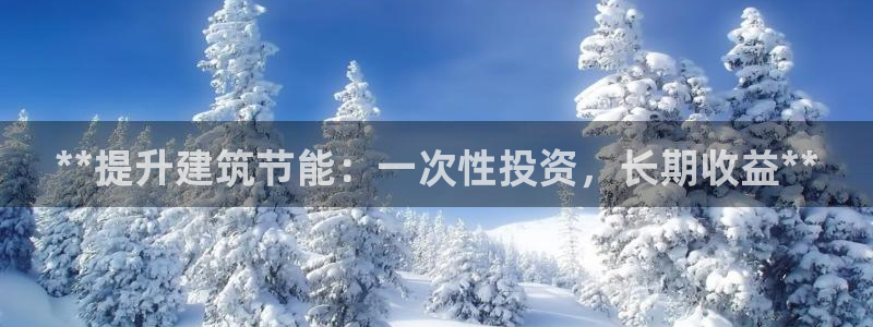 e尊国际官网：**提升建筑节能：一次性投资，长期收益**