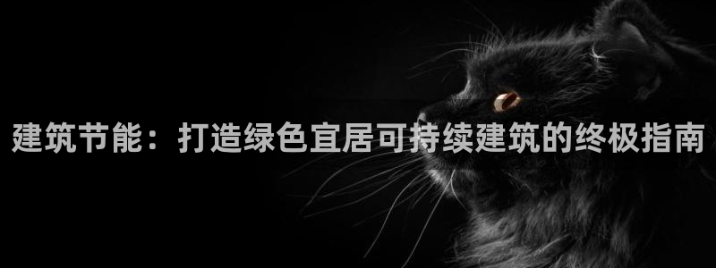 e尊国际官网·网址：建筑节能：打造绿色宜居可持续建筑的终极指南