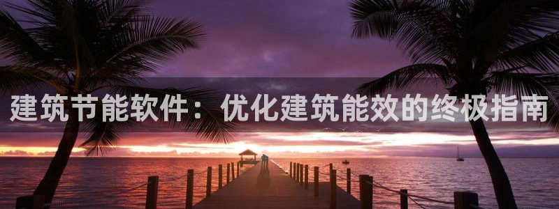 e尊国际-可可计划：建筑节能软件：优化建筑能效的终极指南