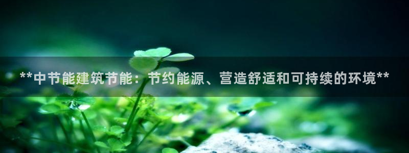 e尊国际是个黑网：**中节能建筑节能：节约能源、营造舒适和可持续的环境**