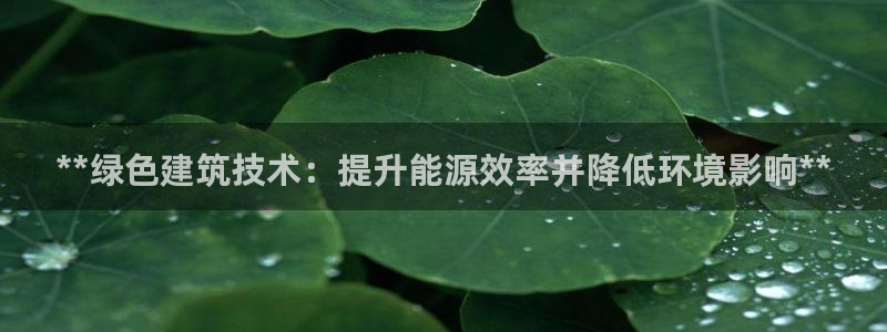 e尊国际是干什么的：**绿色建筑技术：提升能源效率并降低环境影响**