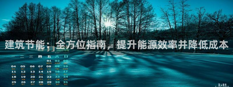 e尊国际官方网站：建筑节能：全方位指南，提升能源效率并降低成本