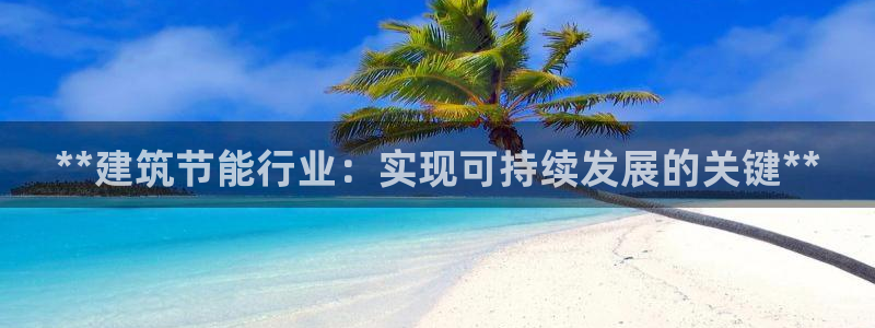 谁知道e尊国际的网址：**建筑节能行业：实现可持续发展的关键**