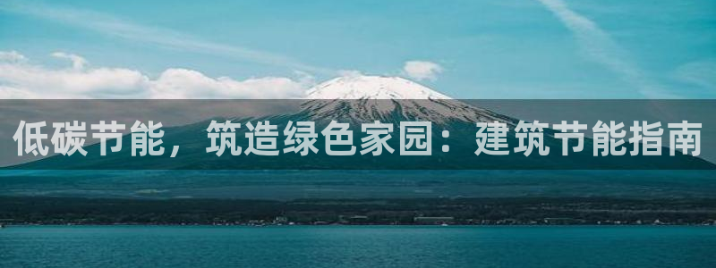 e尊国际的手机登录网站：低碳节能，筑造绿色家园：建筑节能指南