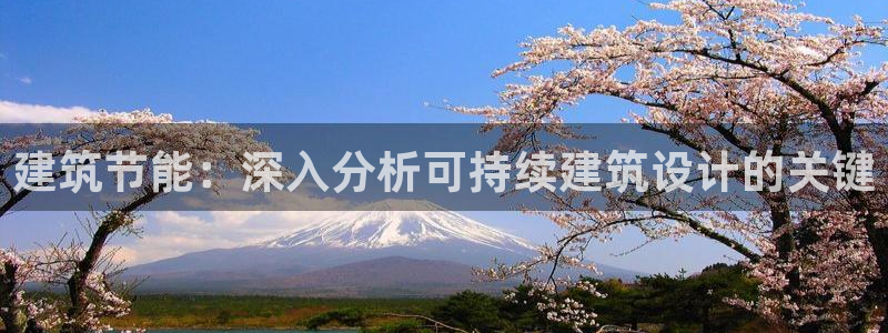 e尊国际客服：建筑节能：深入分析可持续建筑设计的关键