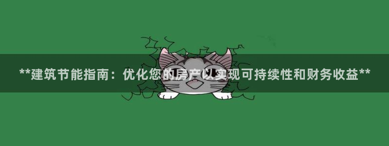 e尊国际客户端：**建筑节能指南：优化您的房产以实现可持续性和财务收益**