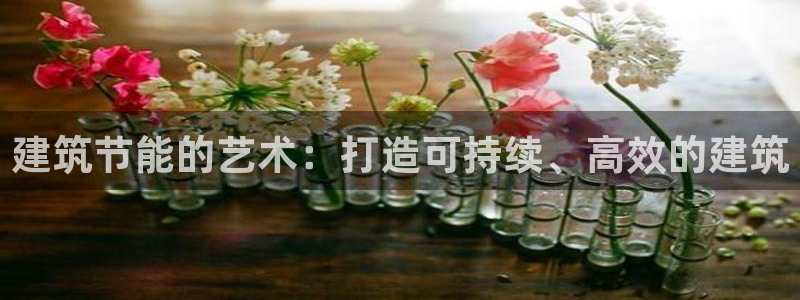 e尊国际平台：建筑节能的艺术：打造可持续、高效的建筑