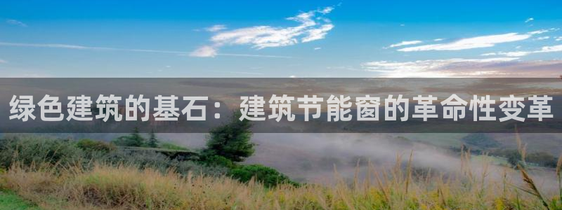 尊亿娱乐国际官网：绿色建筑的基石：建筑节能窗的革命性变革