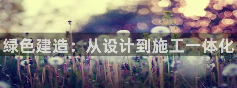 E尊国际：绿色建造：从设计到施工一体化