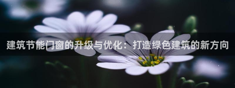 e尊体育：建筑节能门窗的升级与优化：打造绿色建筑的新方向
