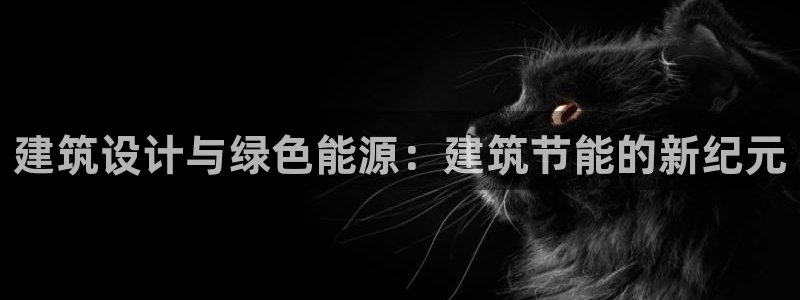 谁知道e尊国际的网址：建筑设计与绿色能源：建筑节能的新纪元