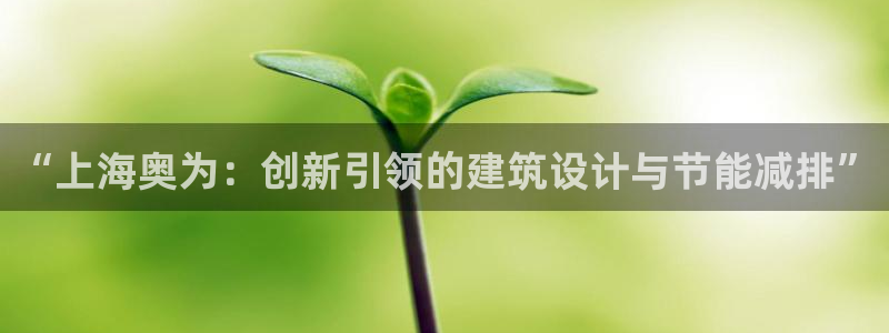 e尊国际-e尊国际官网：“上海奥为：创新引领的建筑设计与节能减排”