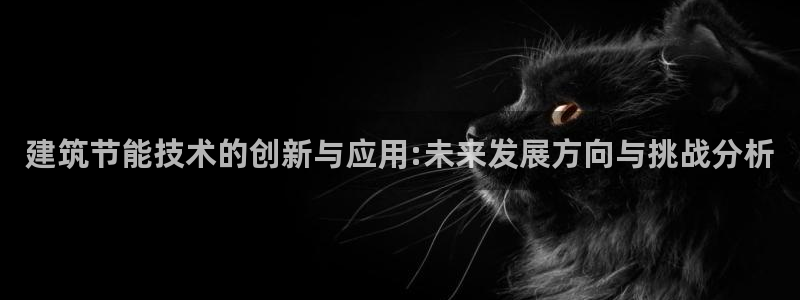 尊亿娱乐国际官网：建筑节能技术的创新与应用:未来发展方向与挑战分析