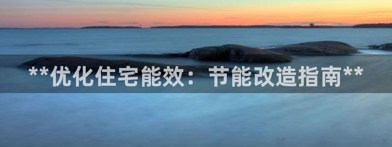 e尊平台：**优化住宅能效：节能改造指南**