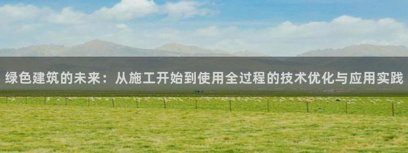 e尊国际是干什么的：绿色建筑的未来：从施工开始到使用全过程的技术优化与应用实践