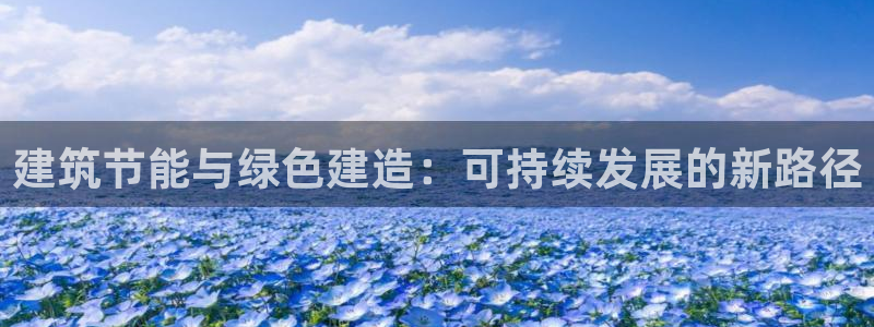 e尊国际官方网站：建筑节能与绿色建造：可持续发展的新路径