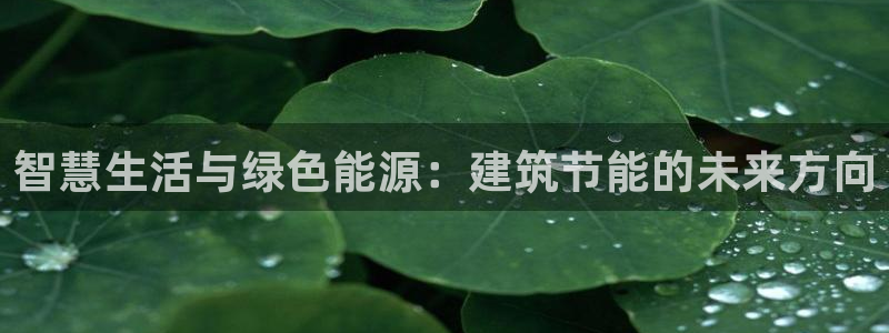 e尊体育：智慧生活与绿色能源：建筑节能的未来方向